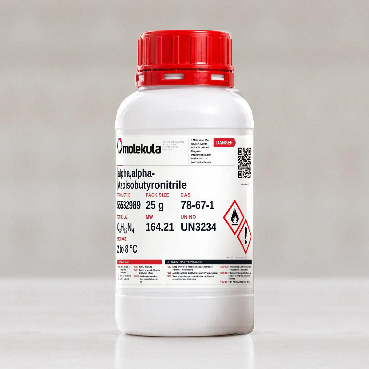 alpha,alpha-Azoisobutyronitrile, 25 g pack