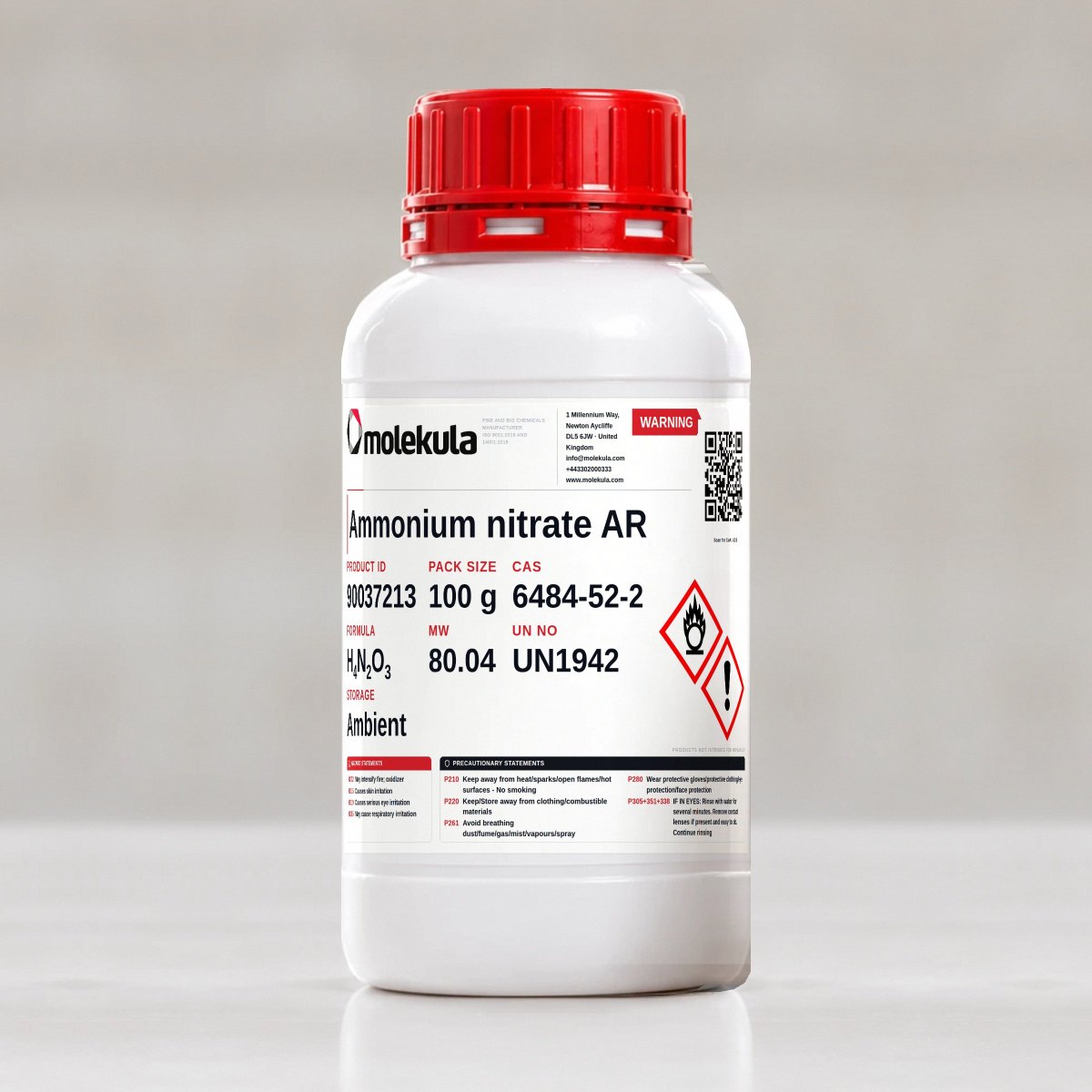 Ammonium nitrate AR, 100 g pack