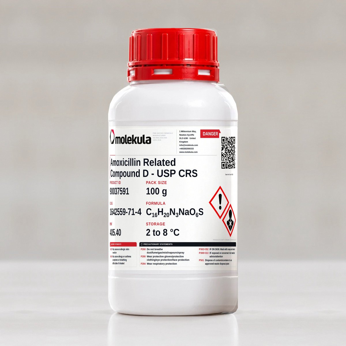 Amoxicillin Related Compound D - USP CRS, 100 g pack