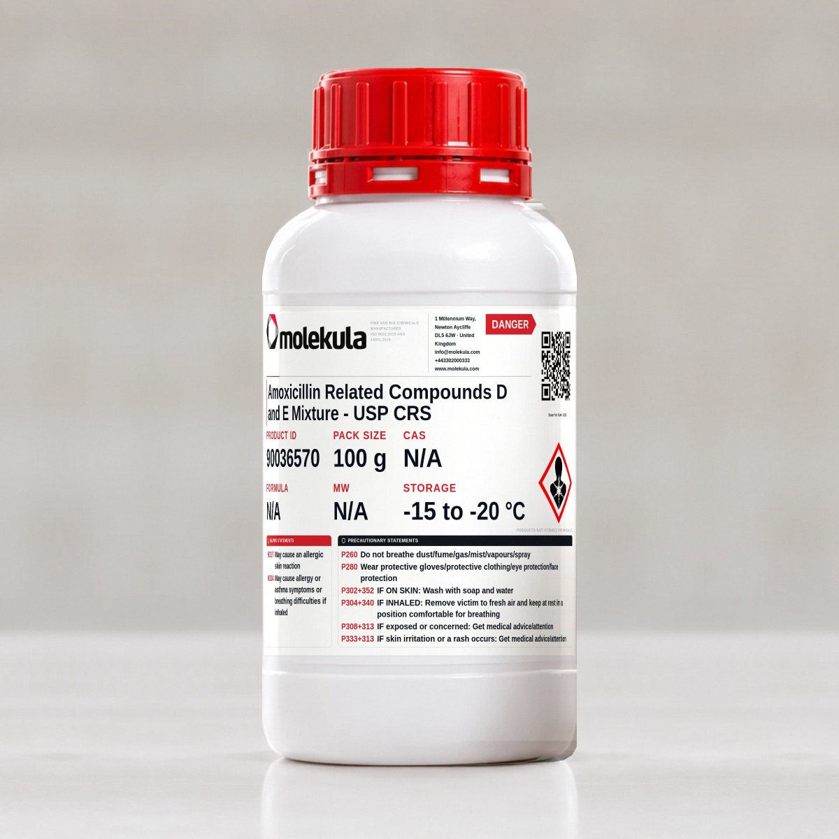 Amoxicillin Related Compounds D and E Mixture - USP CRS, 100 g pack