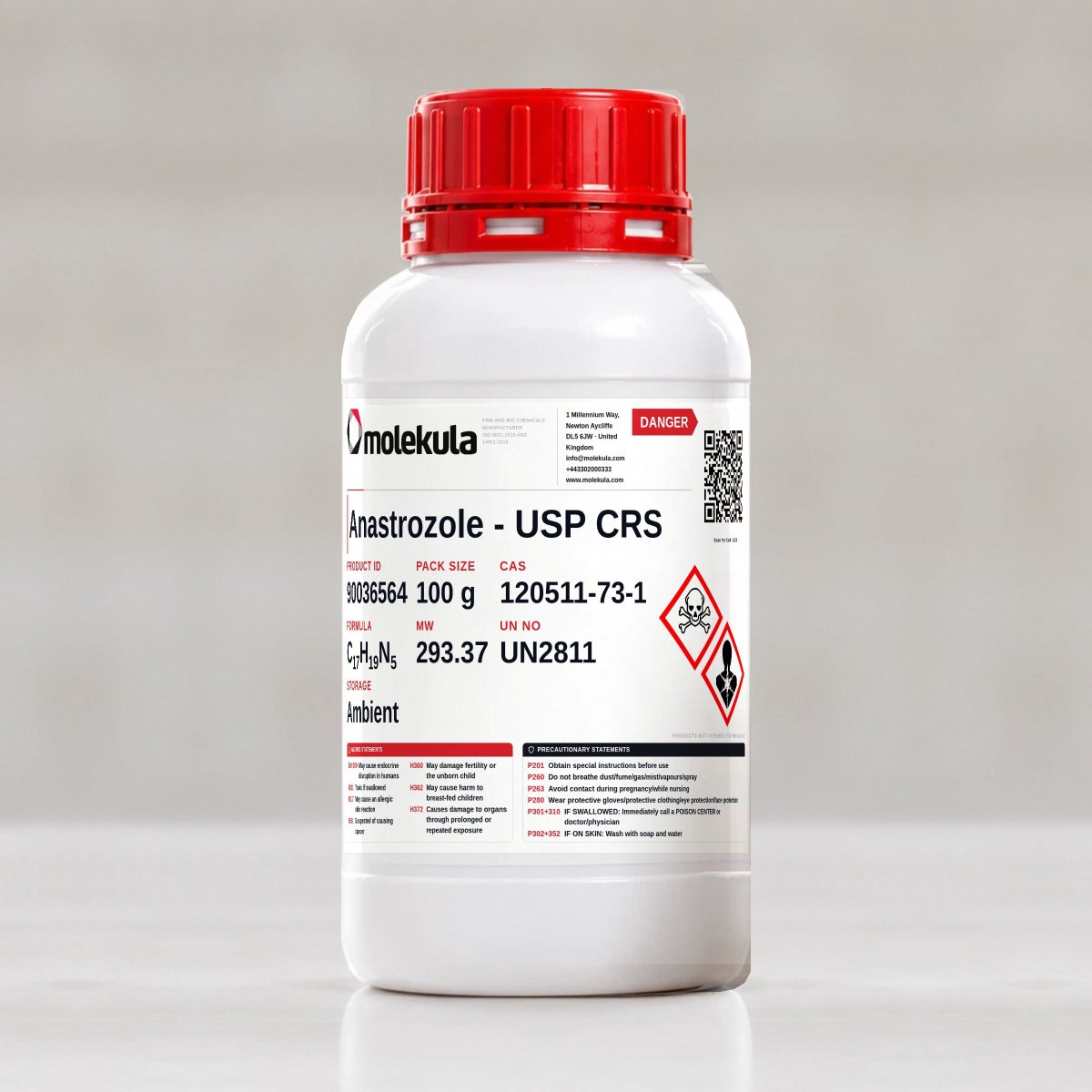 Anastrozole - USP CRS, 100 g pack