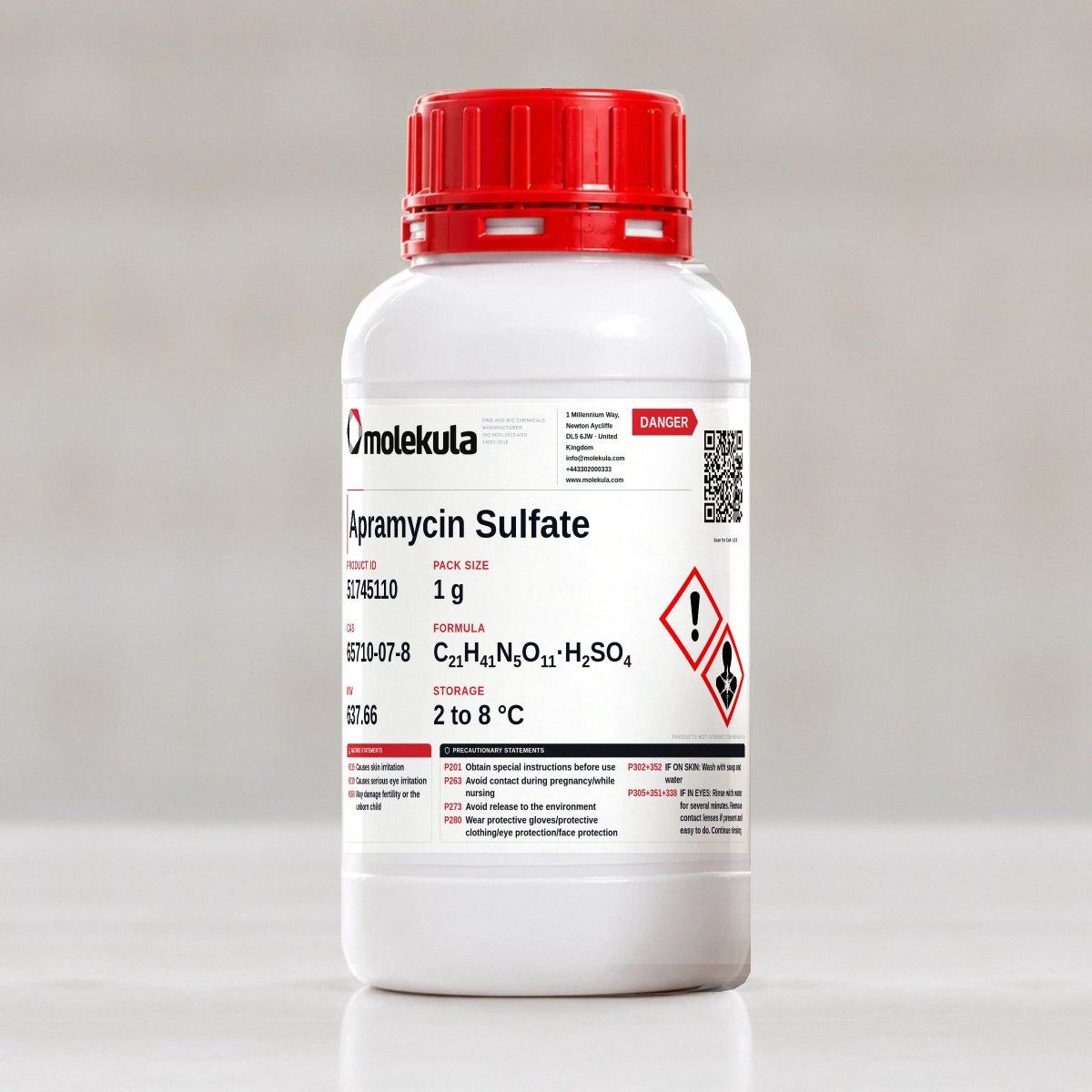 Apramycin Sulfate, 1 g pack