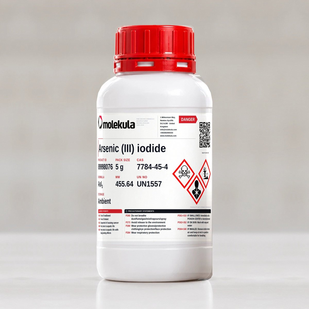 Arsenic (III) iodide, 5 g pack