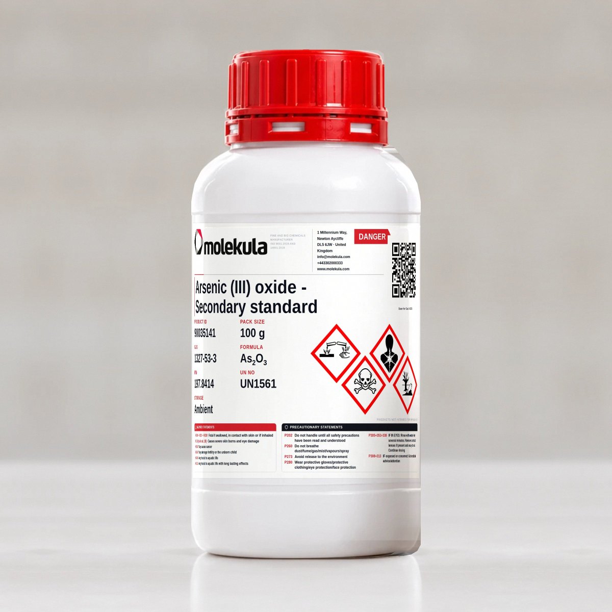 Arsenic (III) oxide - Secondary standard, 100 g pack