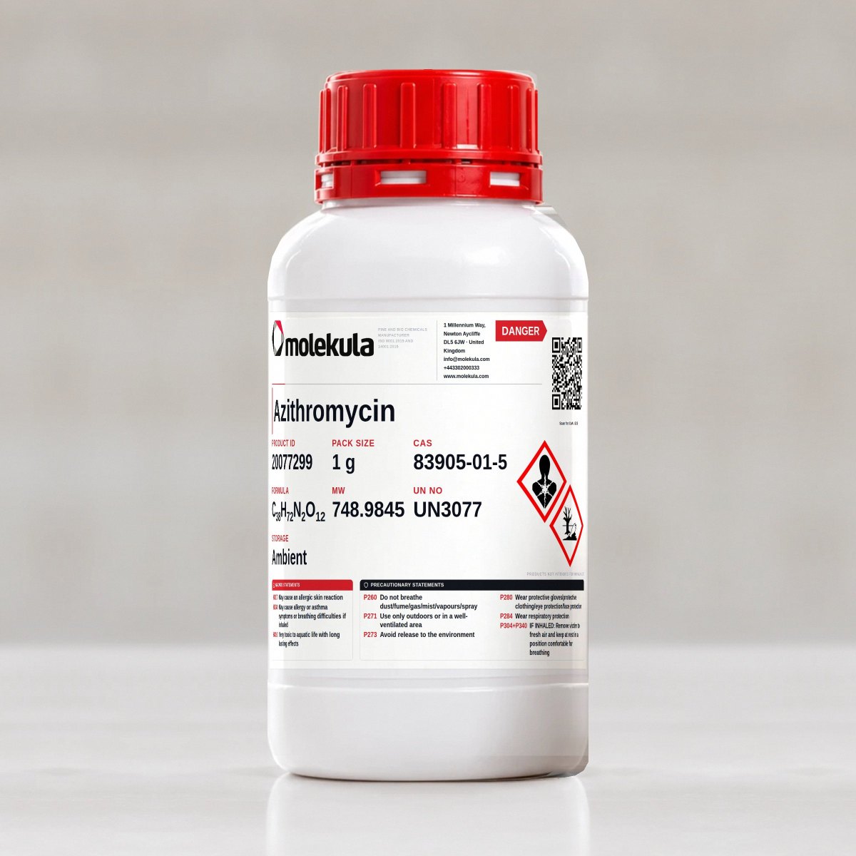 Azithromycin, 1 g pack