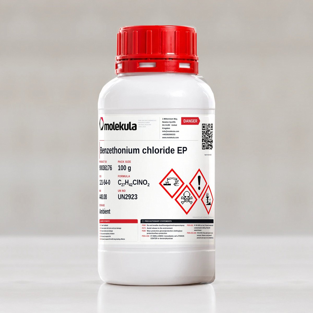 Benzethonium chloride EP, 100 g pack