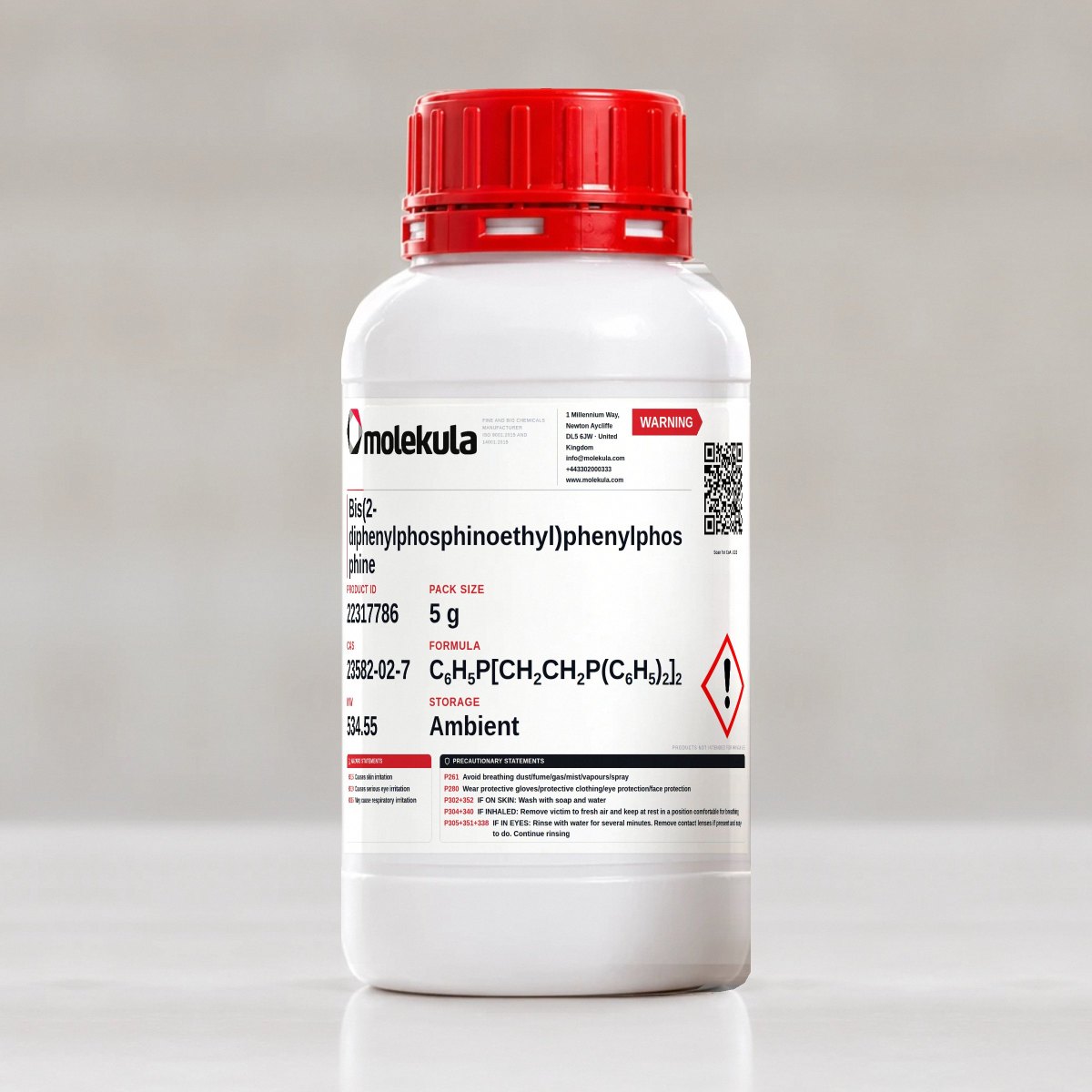 Bis(2-diphenylphosphinoethyl)phenylphosphine, 5 g pack