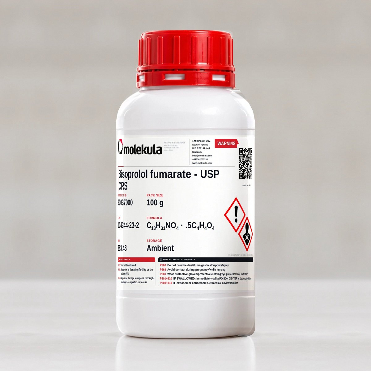 Bisoprolol fumarate - USP CRS, 100 g pack