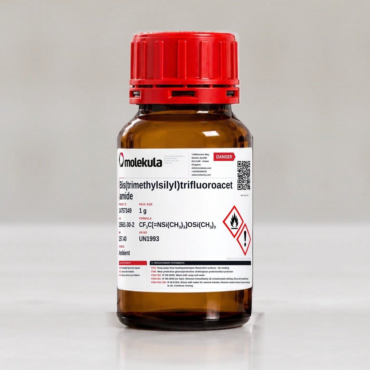Bis(trimethylsilyl)trifluoroacetamide, 1 g pack