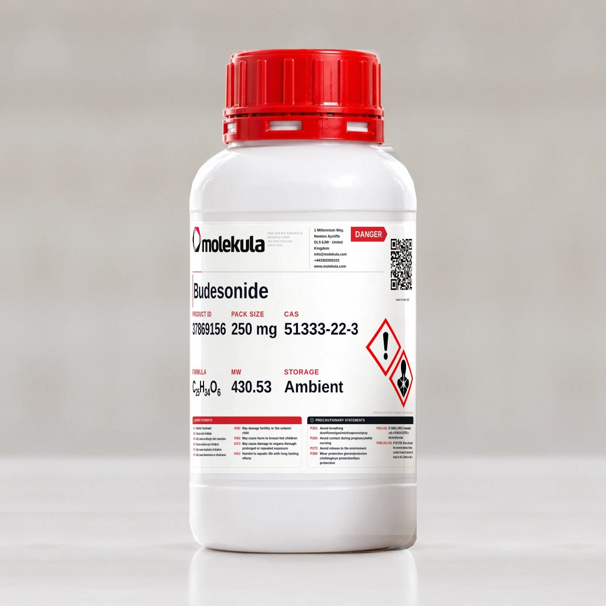 Budesonide, 250 mg pack