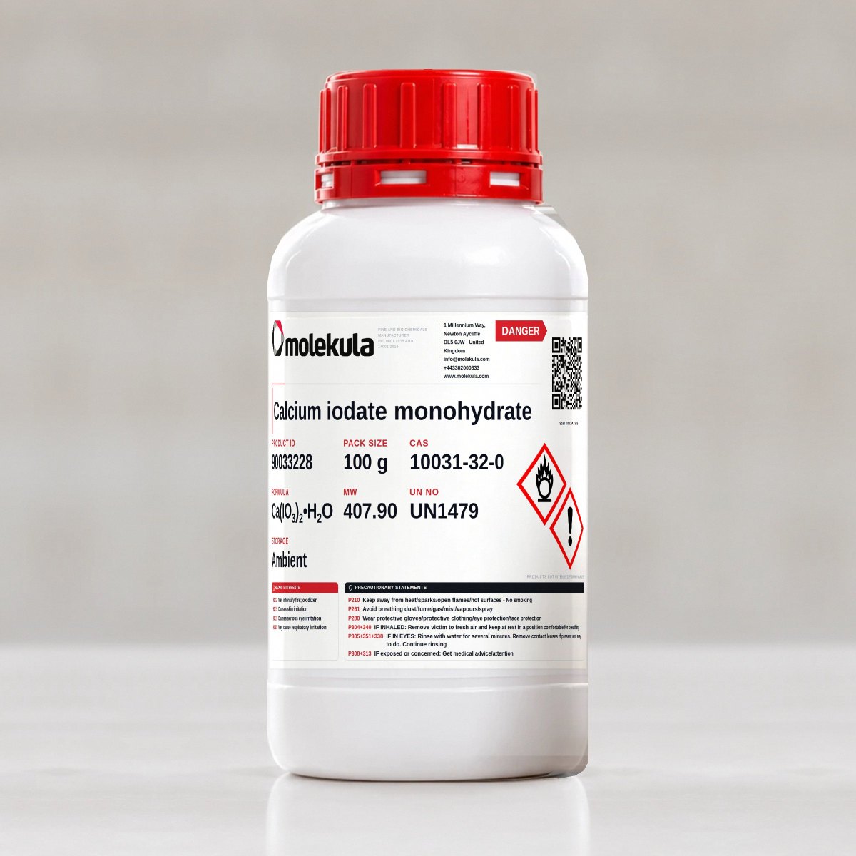 Calcium iodate monohydrate, 100 g pack