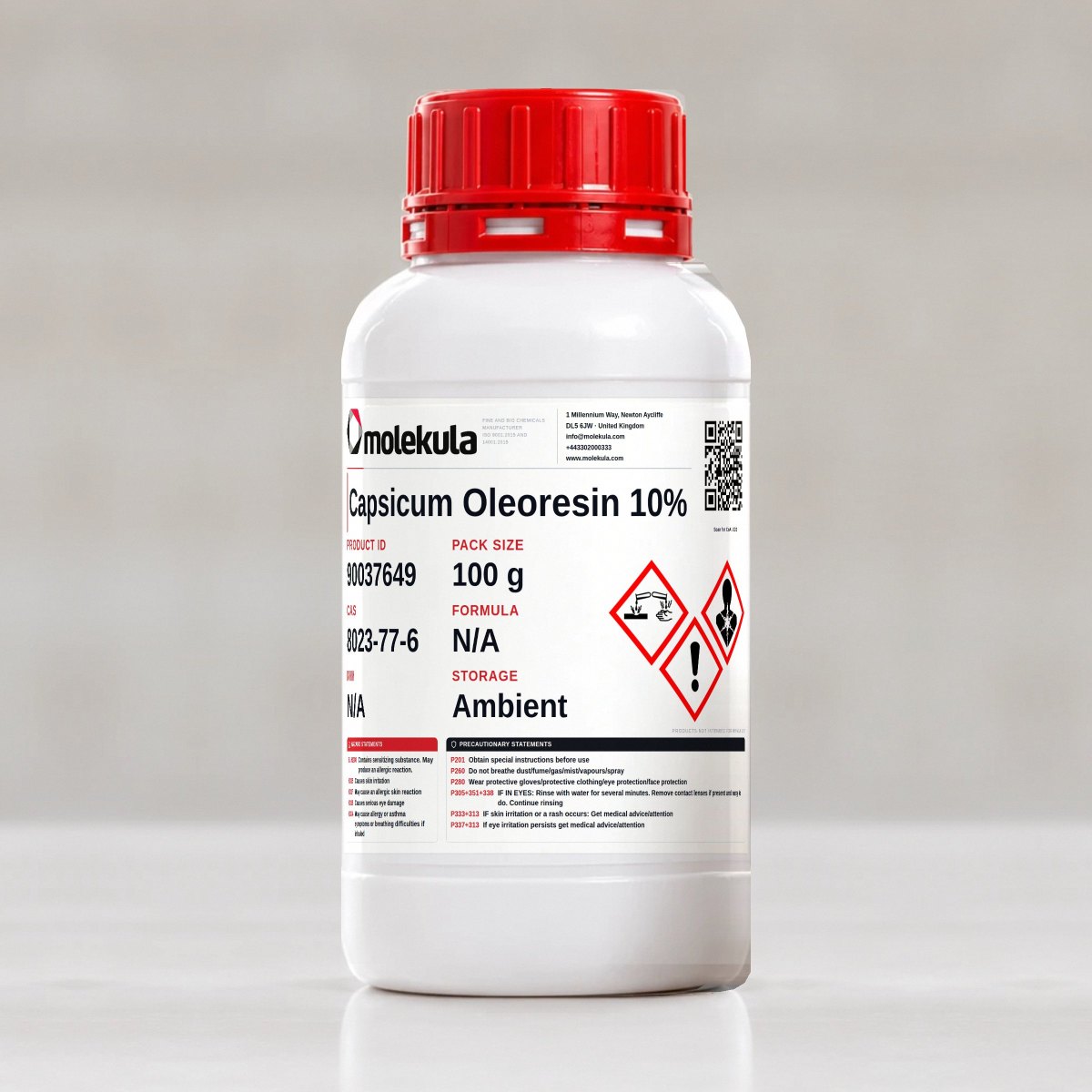 Capsicum Oleoresin 10%, 100 g pack