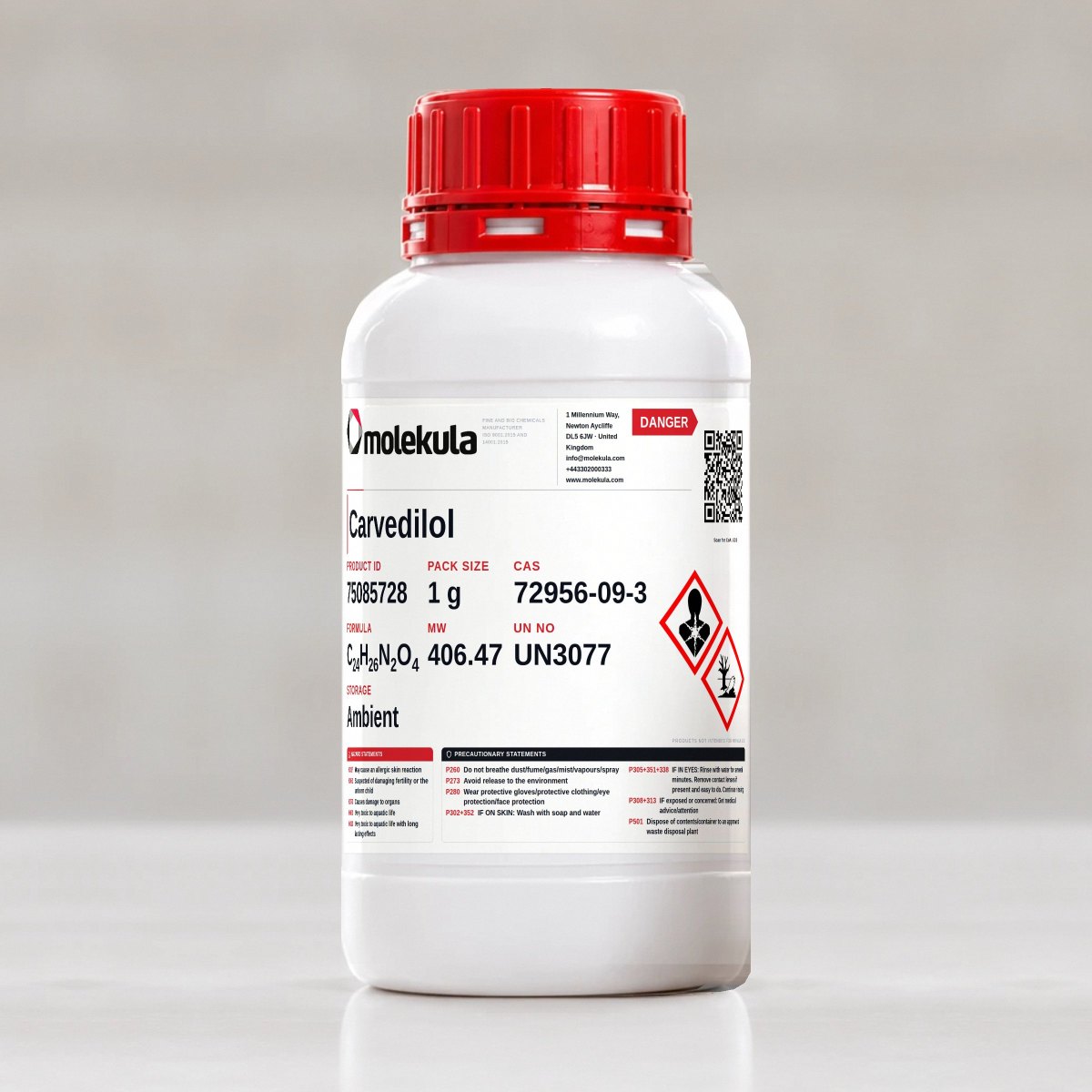 Carvedilol, 1 g pack