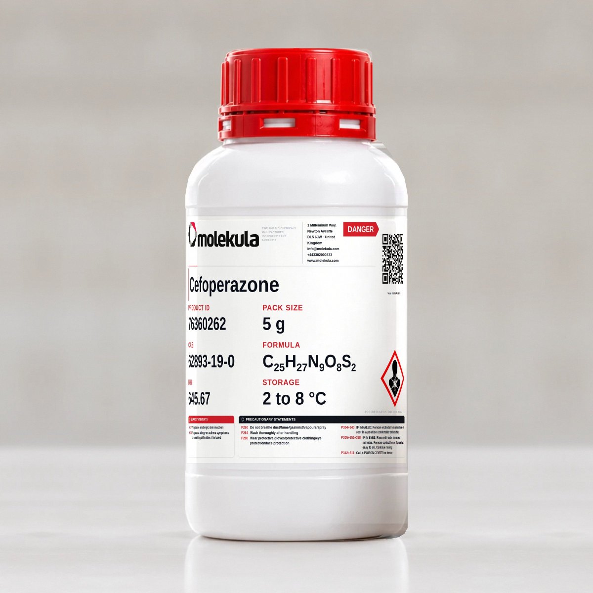 Cefoperazone, 5 g pack