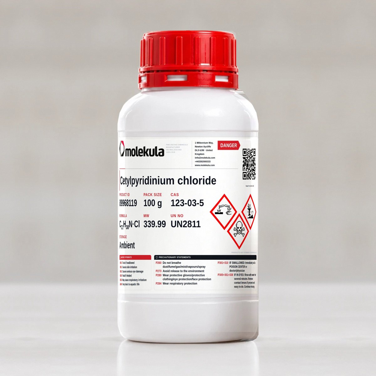 Cetylpyridinium chloride, 100 g pack
