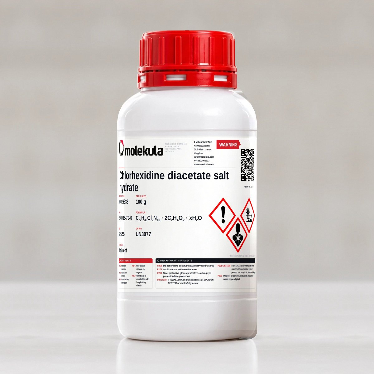 Chlorhexidine diacetate salt hydrate, 100 g pack