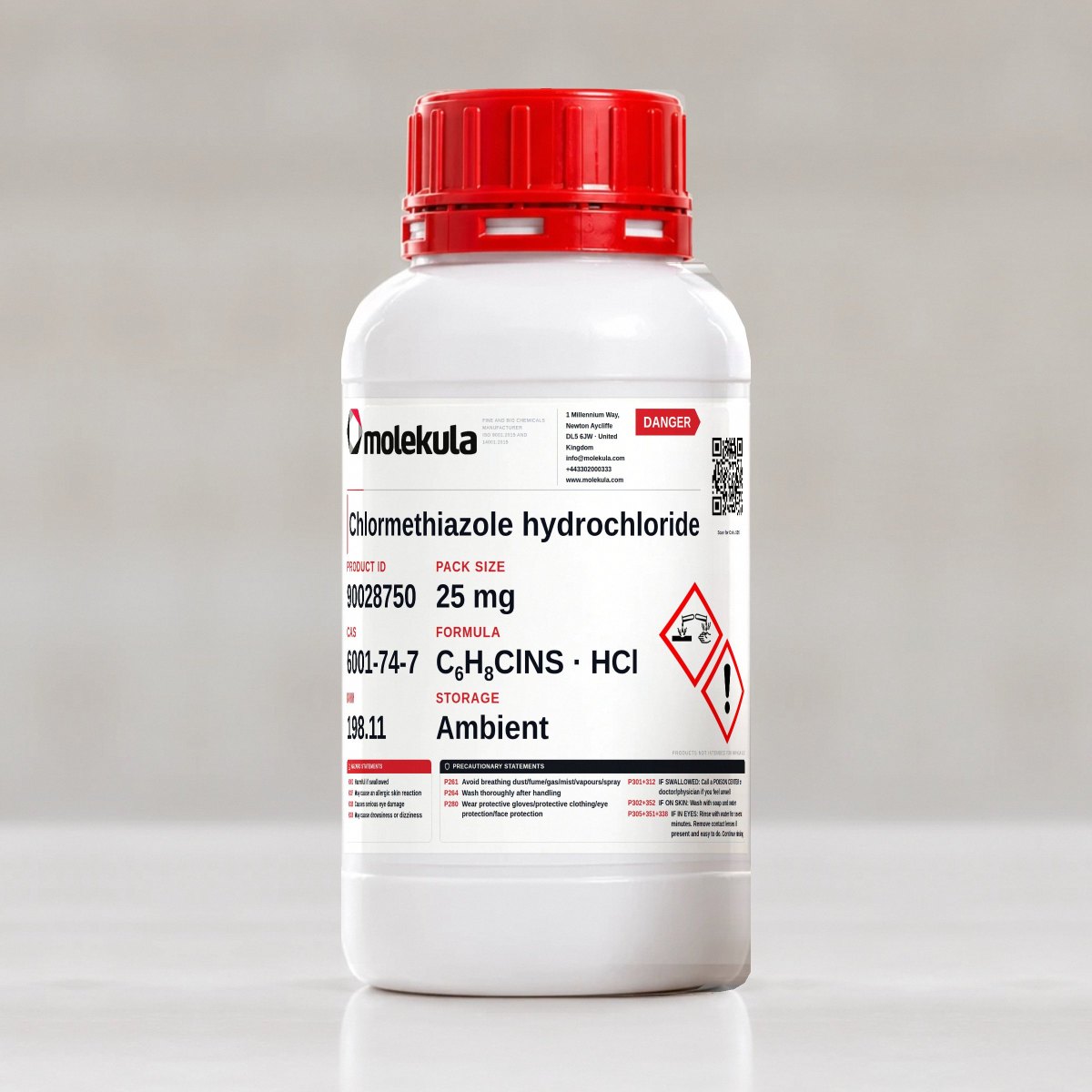 Chlormethiazole hydrochloride, 25 mg pack