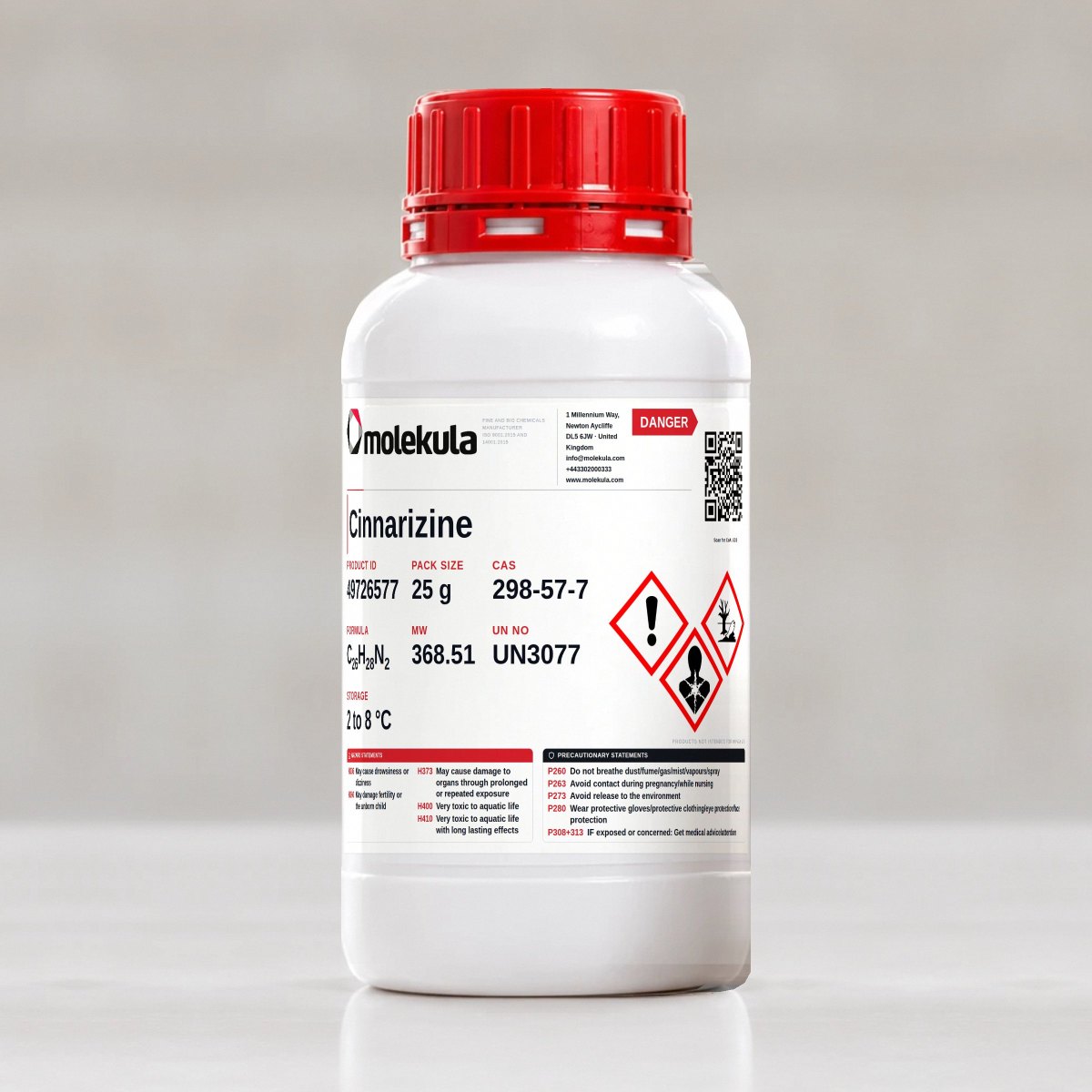 Cinnarizine, 25 g pack