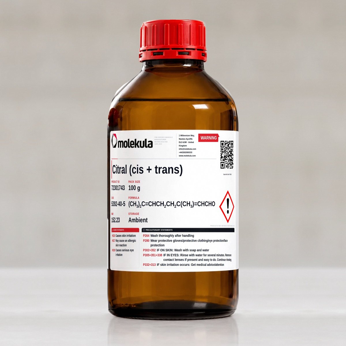 Citral (cis + trans), 100 g pack