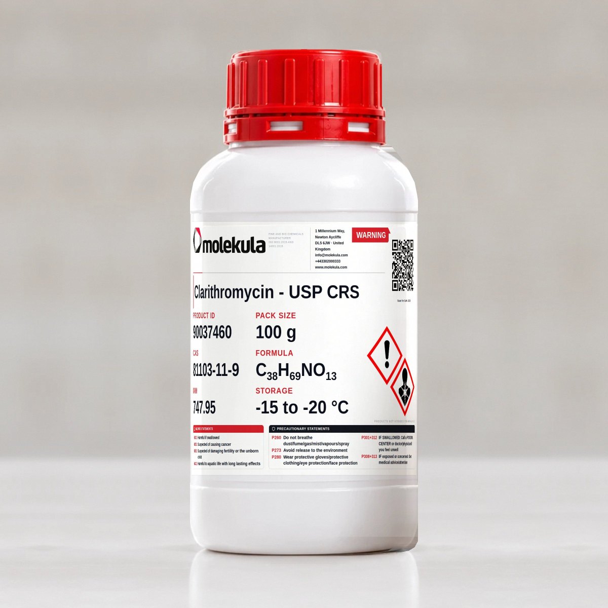 Clarithromycin - USP CRS, 100 g pack