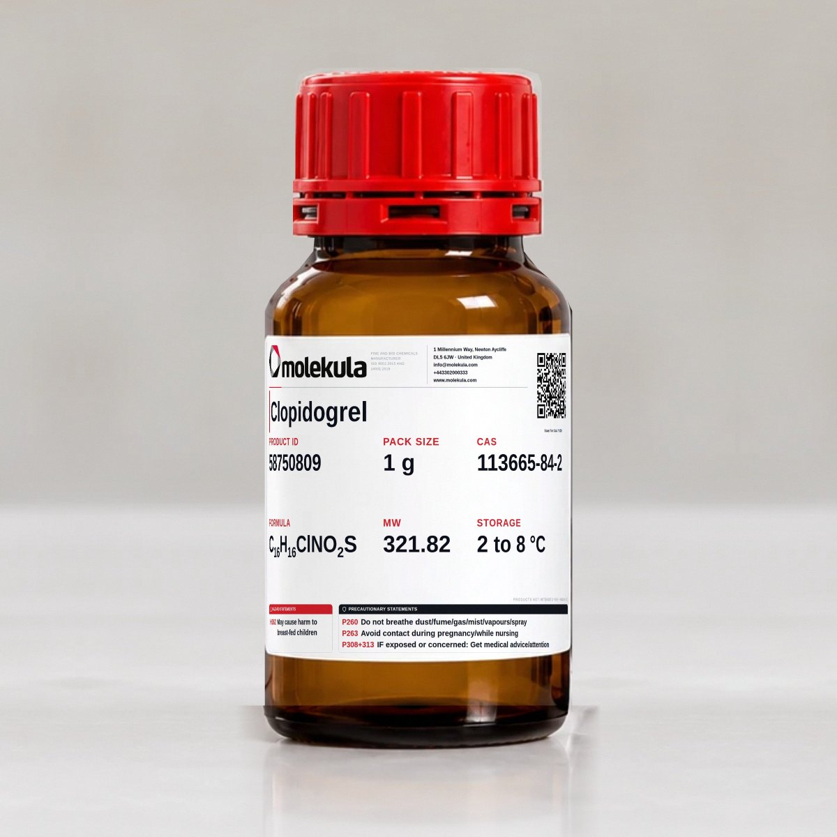 Clopidogrel, 1 g pack