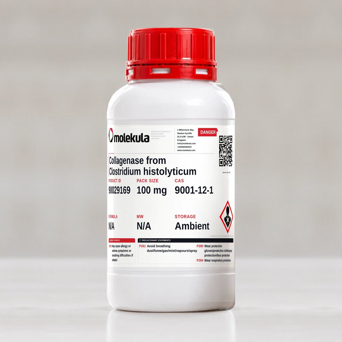 Collagenase from Clostridium histolyticum, 100 mg pack