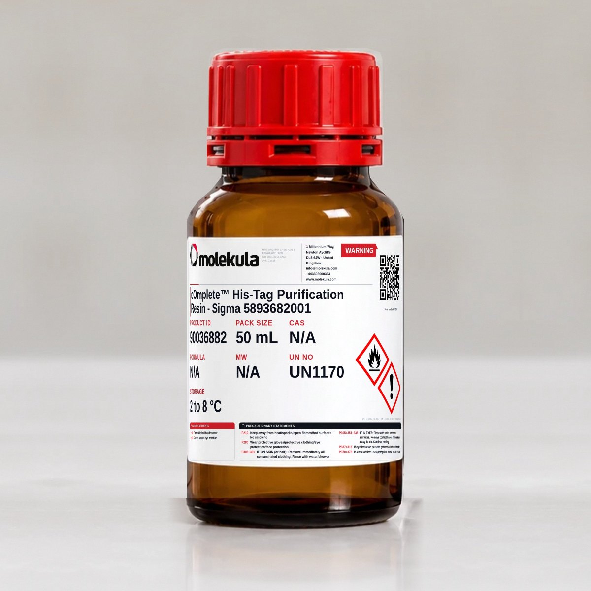 cOmplete™ His-Tag Purification Resin - Sigma 5893682001, 50 mL pack