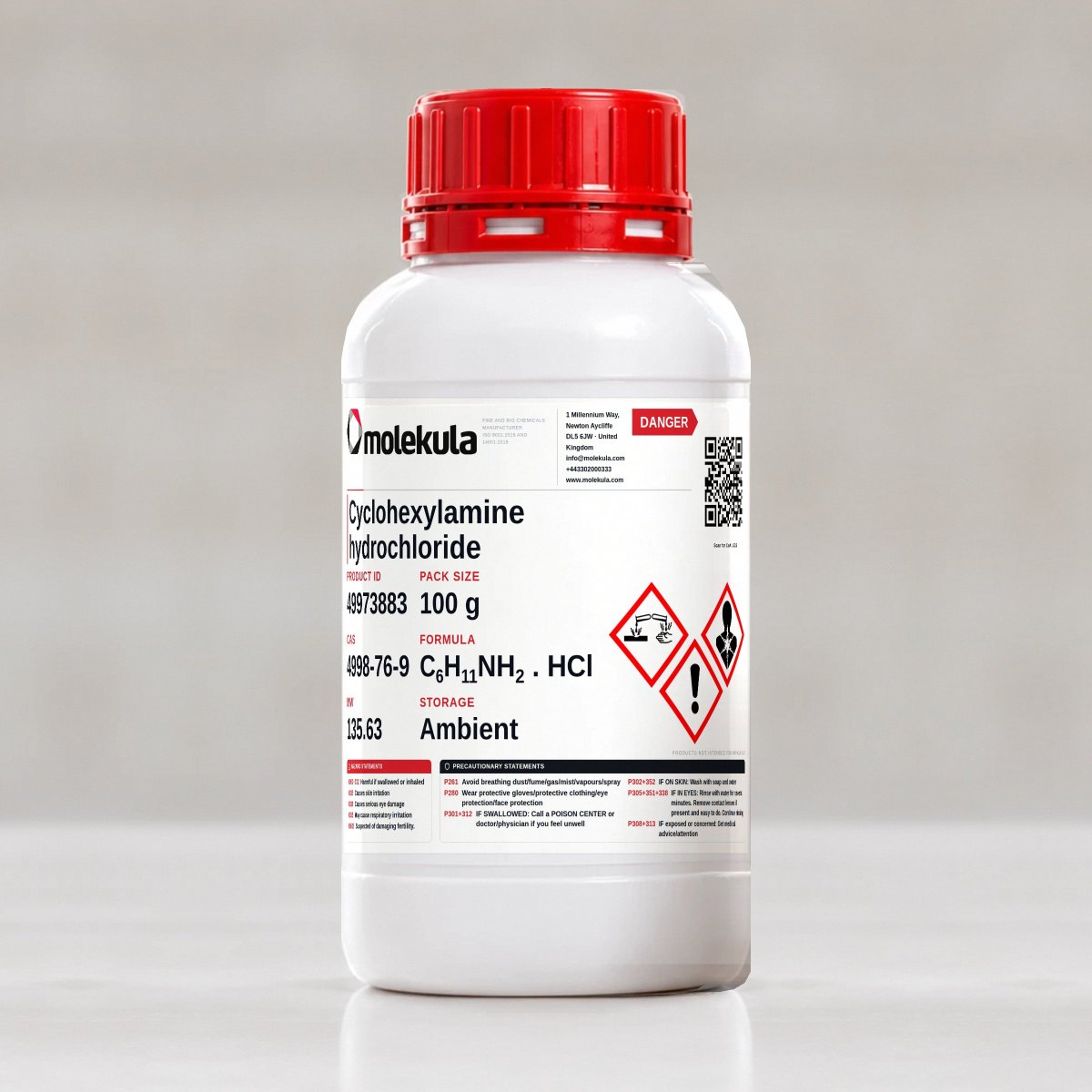 Cyclohexylamine hydrochloride, 100 g pack