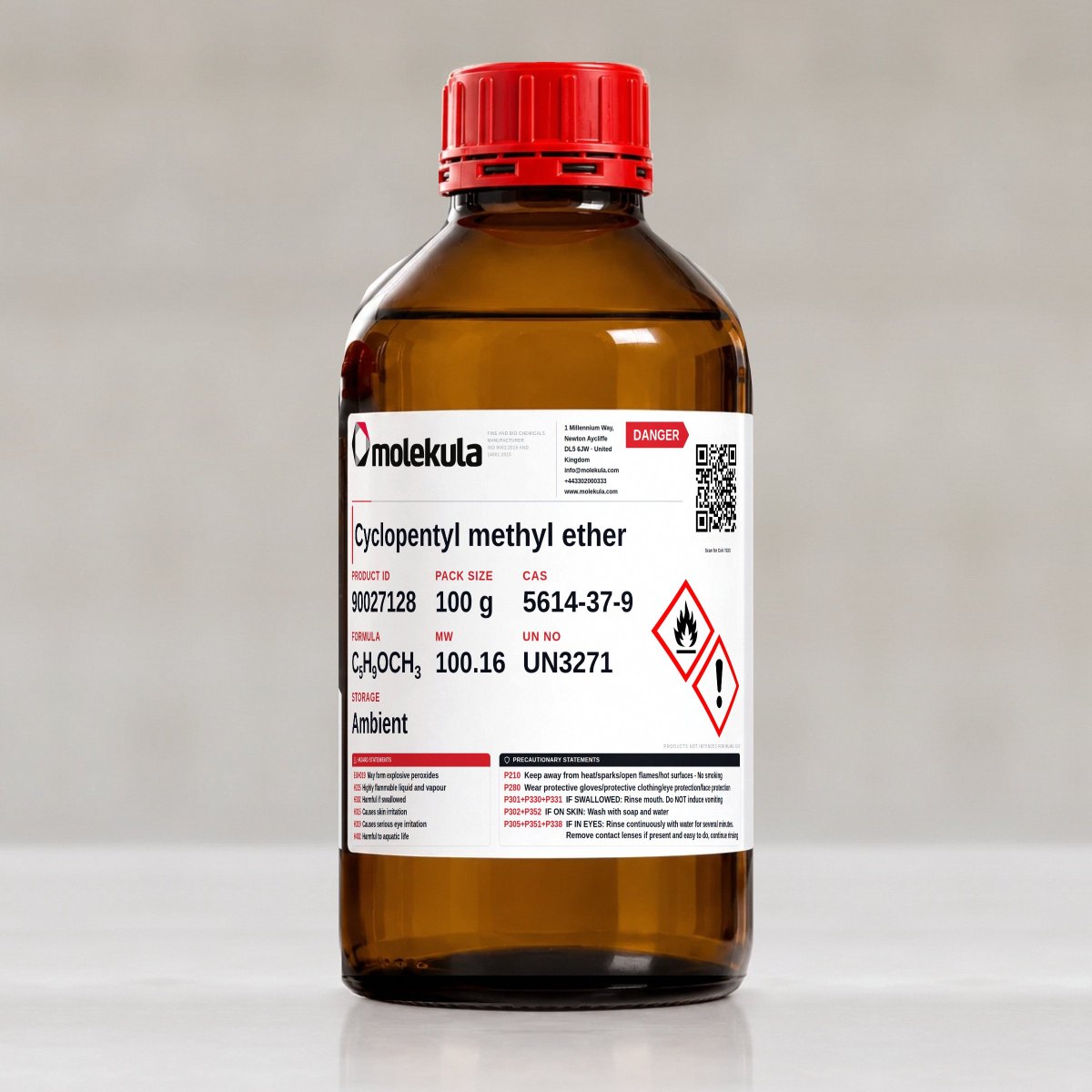 Cyclopentyl methyl ether, 100 g pack
