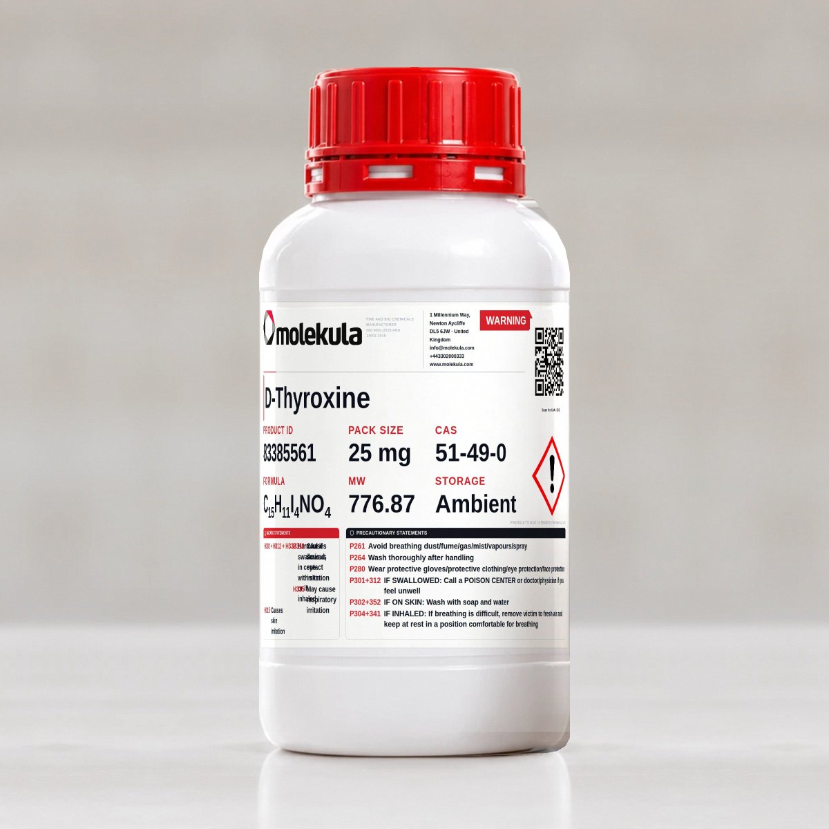 D-Thyroxine, 25 mg pack