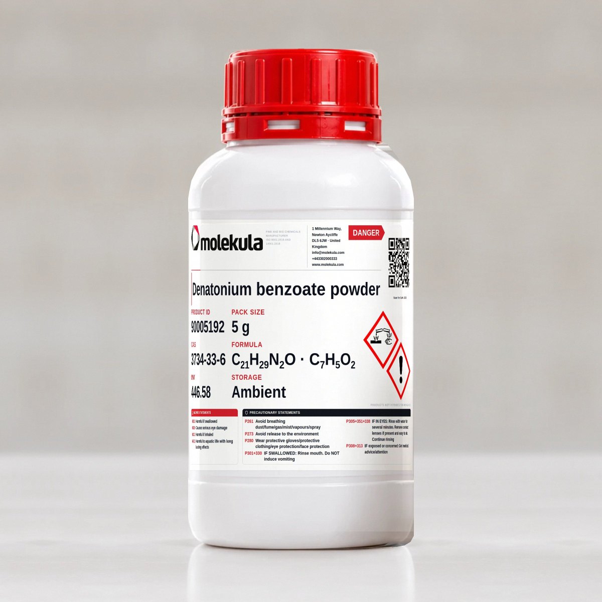 Denatonium benzoate powder, 5 g pack