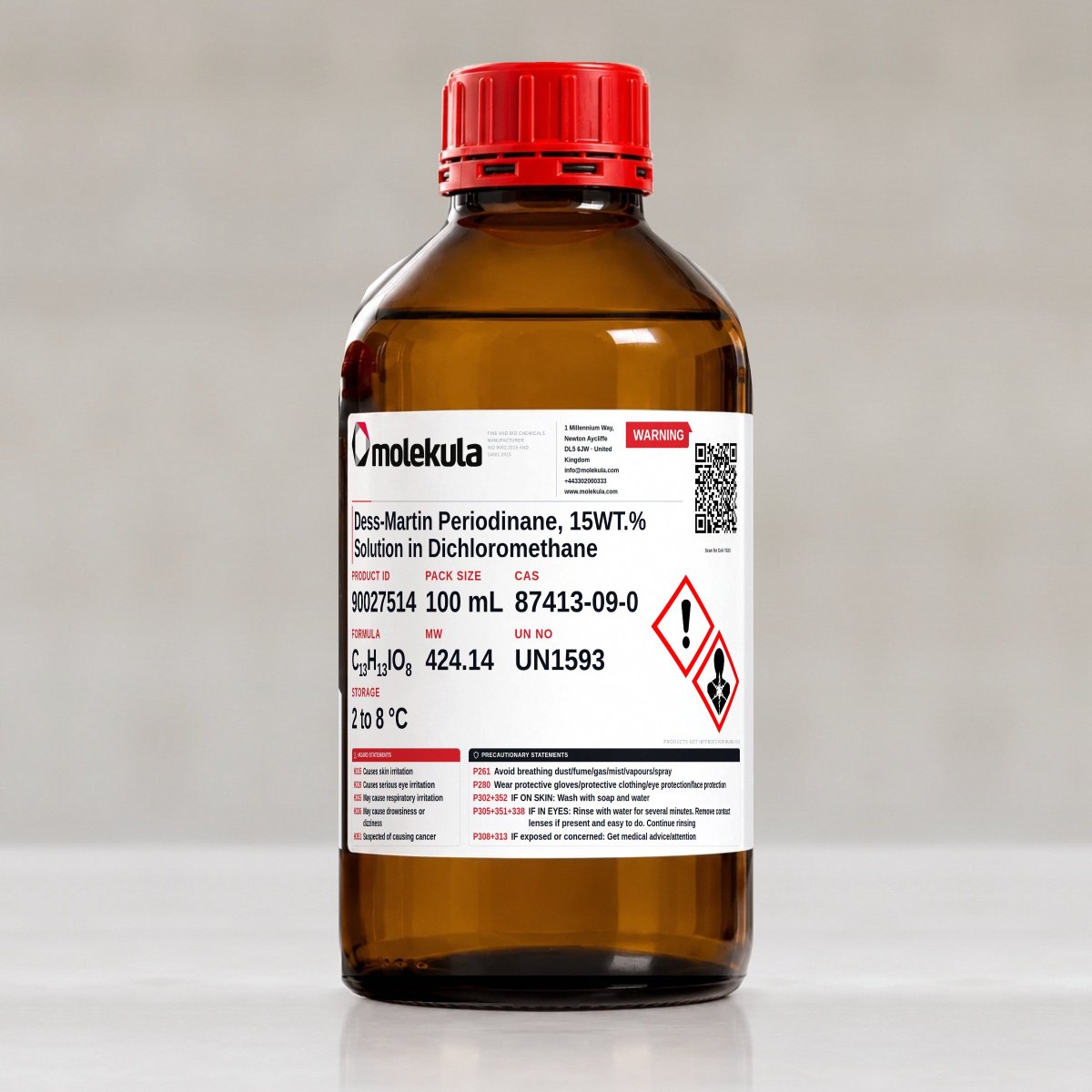 Dess-Martin Periodinane, 15WT.% Solution in Dichloromethane, 100 mL pack