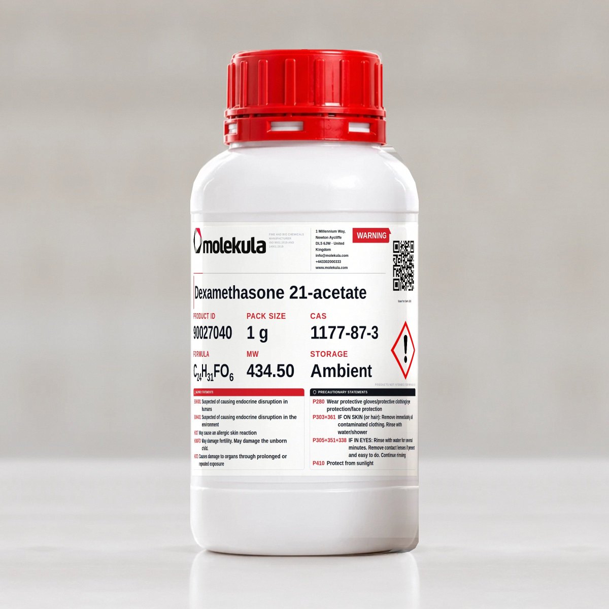 Dexamethasone 21-acetate, 1 g pack