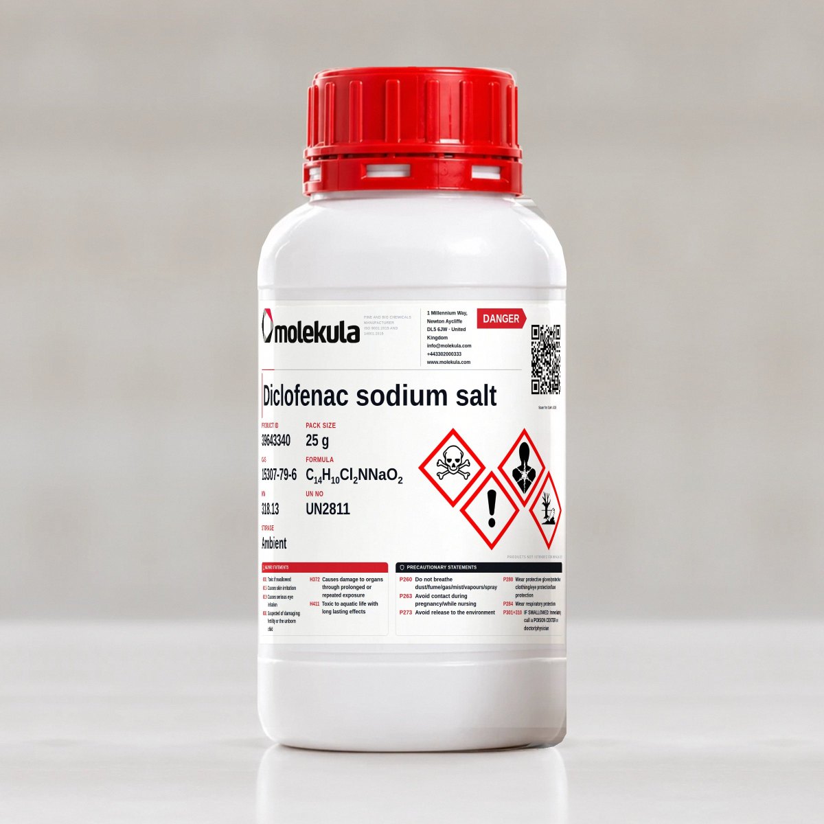 Diclofenac sodium salt, 25 g pack