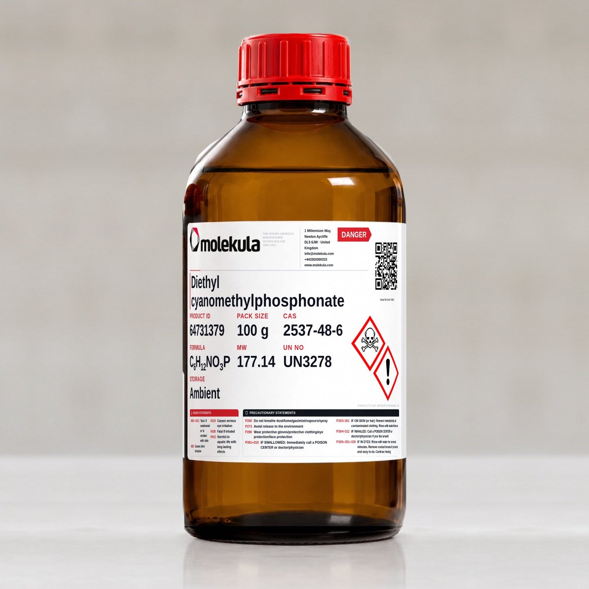 Diethyl cyanomethylphosphonate, 100 g pack