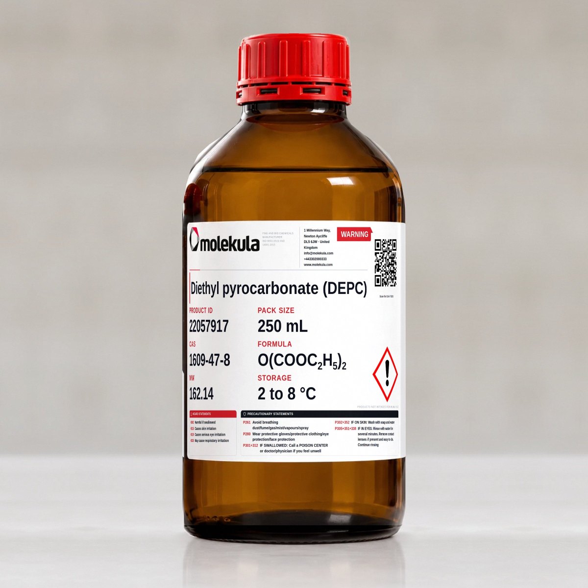 Diethyl pyrocarbonate (DEPC), 250 mL pack