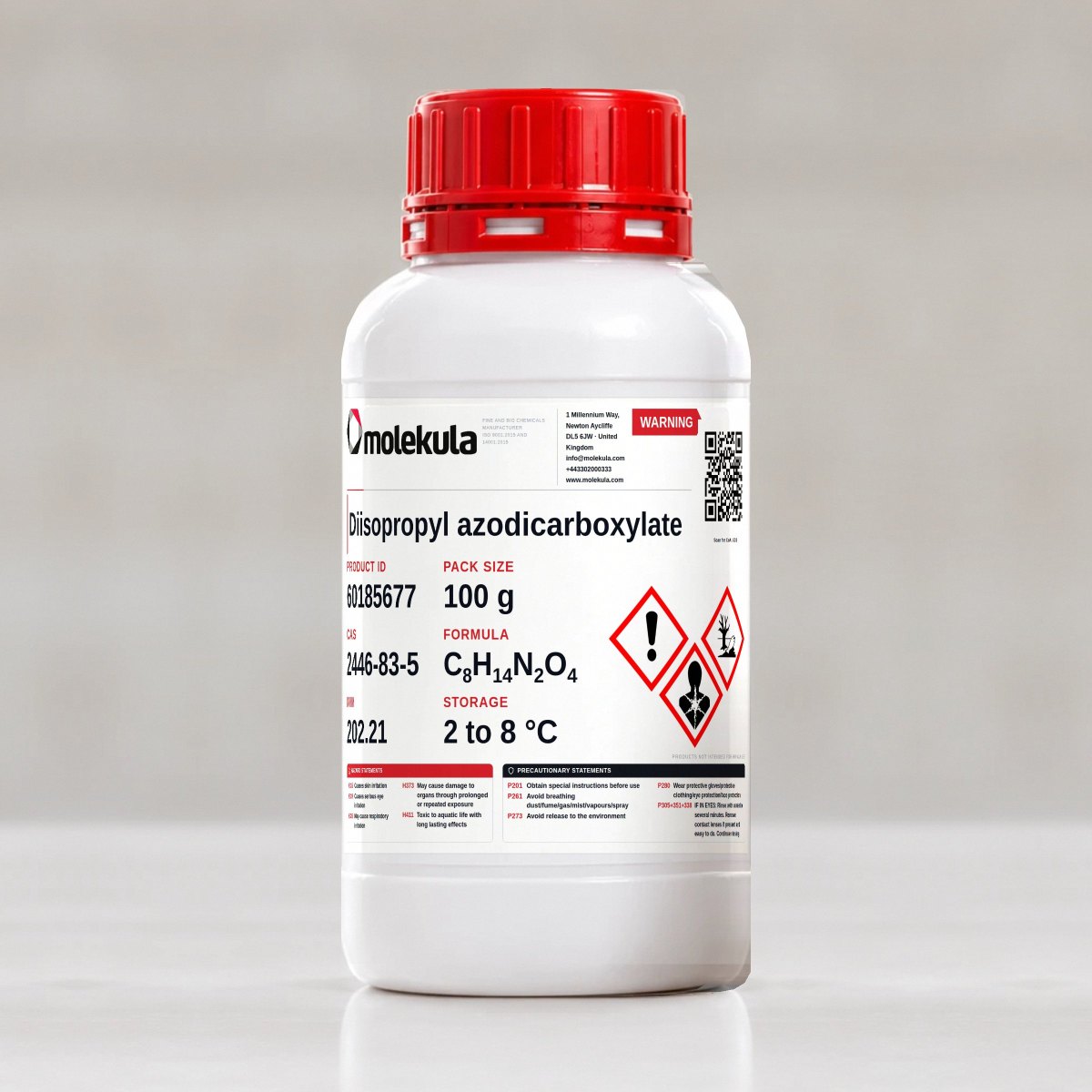 Diisopropyl azodicarboxylate, 100 g pack