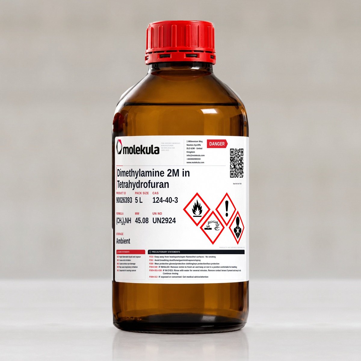 Dimethylamine 2M in Tetrahydrofuran, 5 L pack