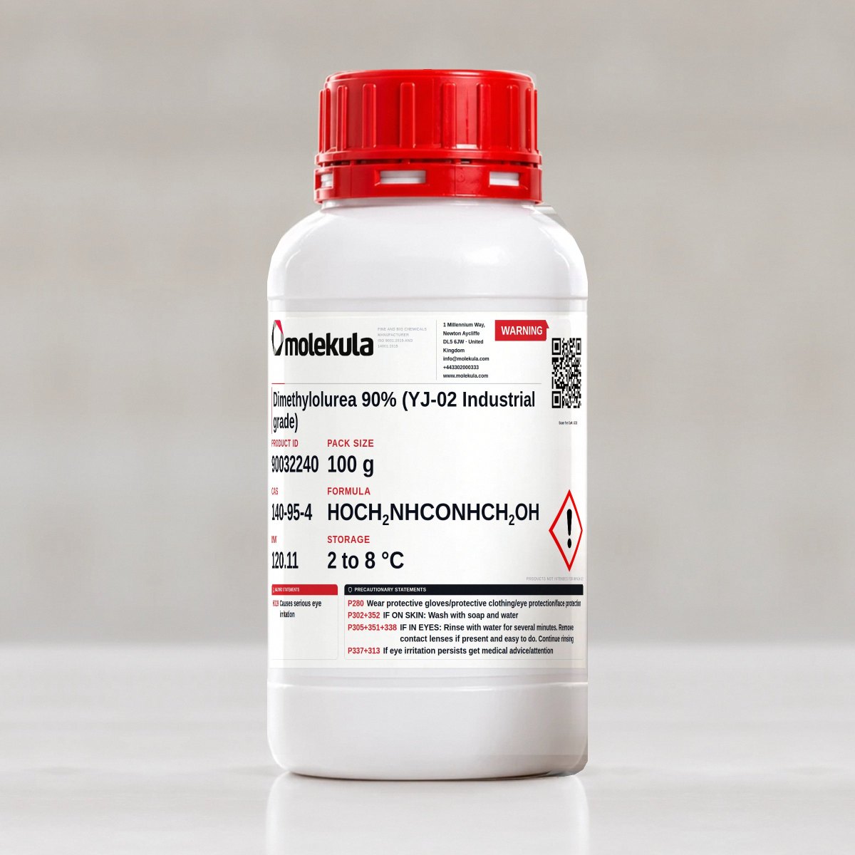 Dimethylolurea 90% (YJ-02 Industrial grade), 100 g pack