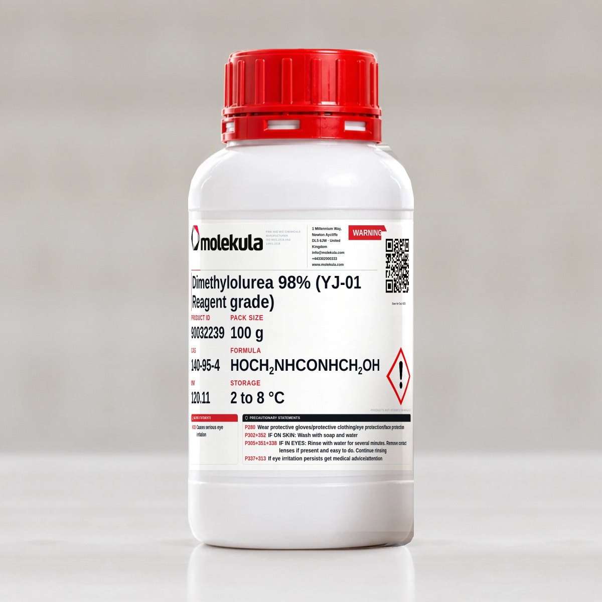 Dimethylolurea 98% (YJ-01 Reagent grade), 100 g pack