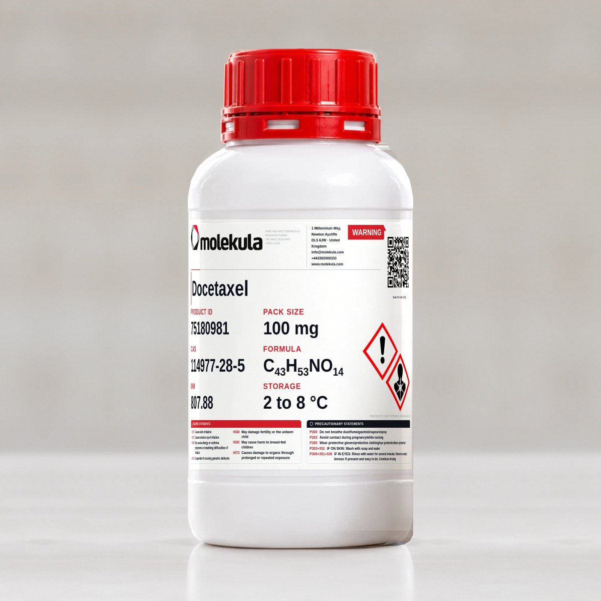 Docetaxel, 100 mg pack