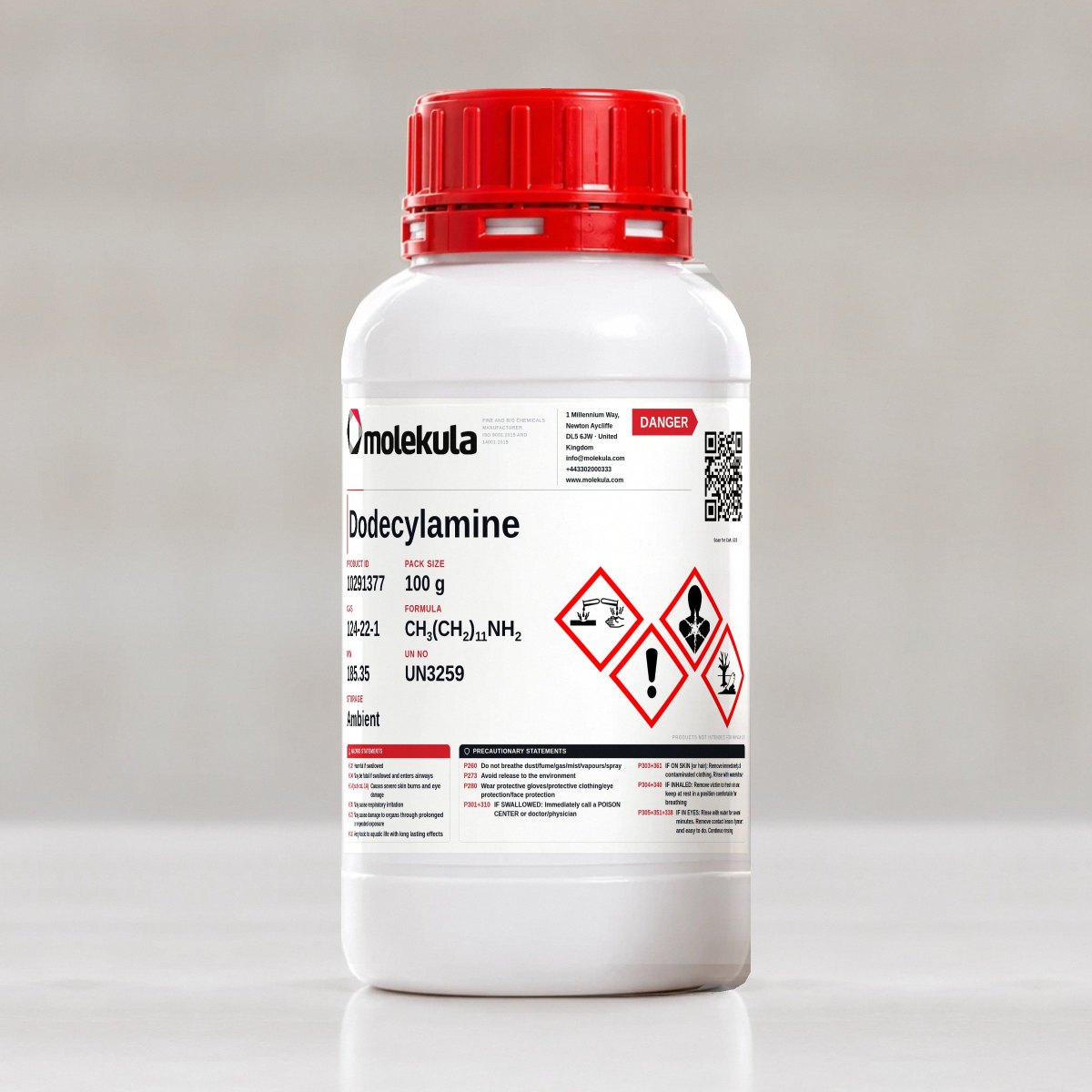 Dodecylamine, 100 g pack