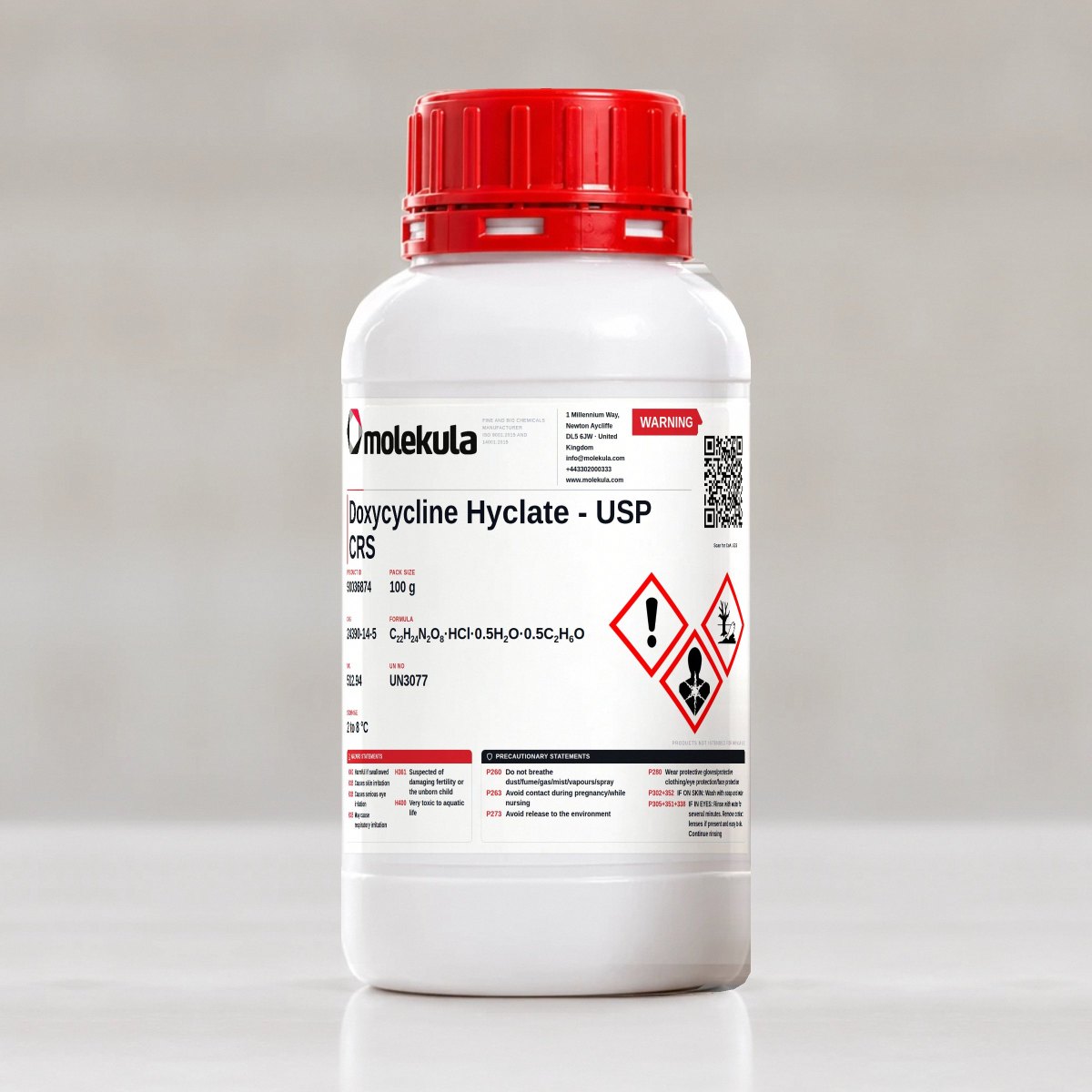 Doxycycline Hyclate - USP CRS, 100 g pack