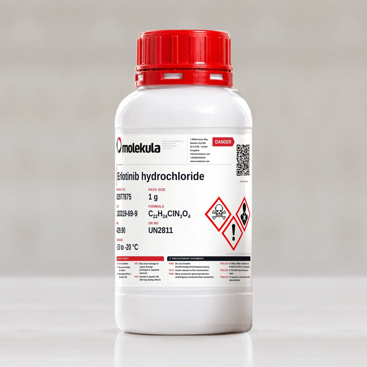 Erlotinib hydrochloride, 1 g pack