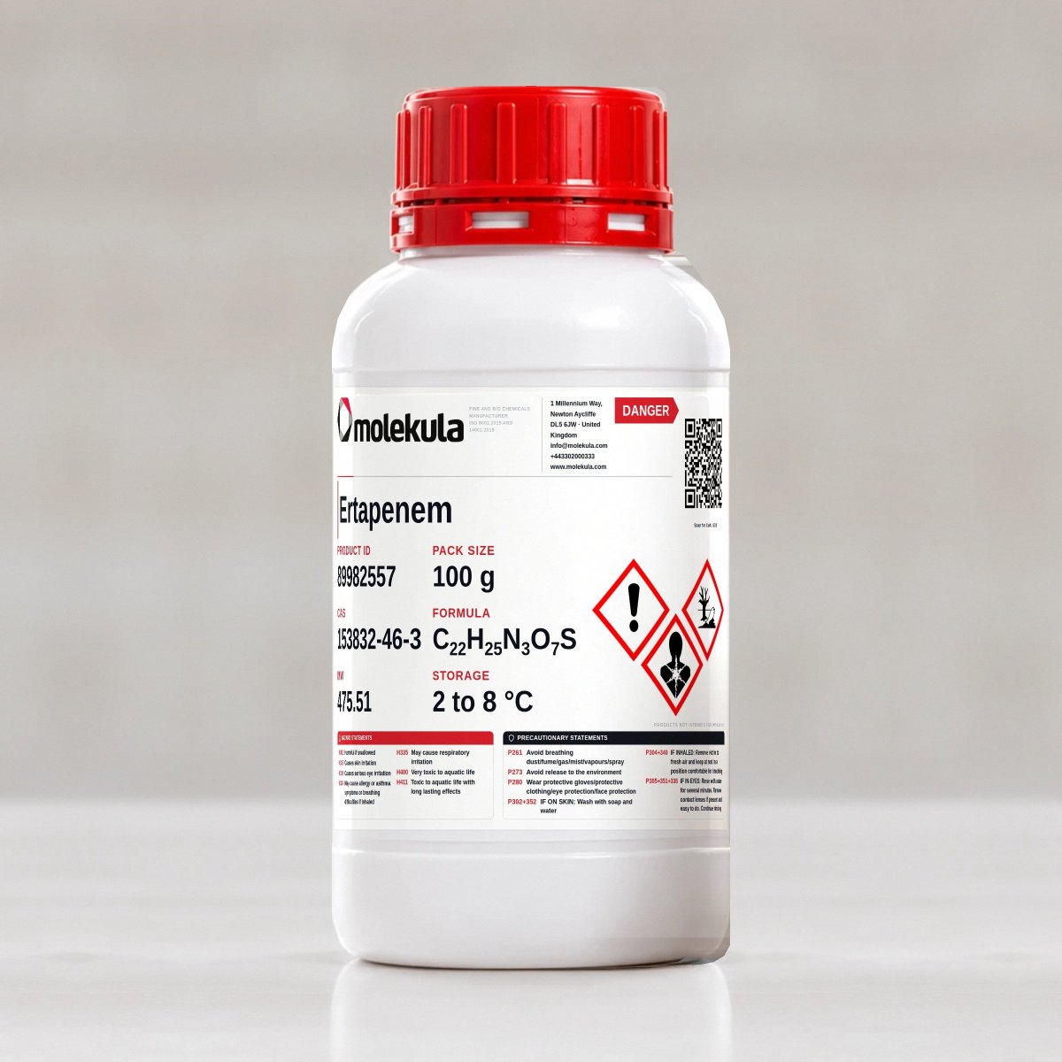 Ertapenem, 100 g pack