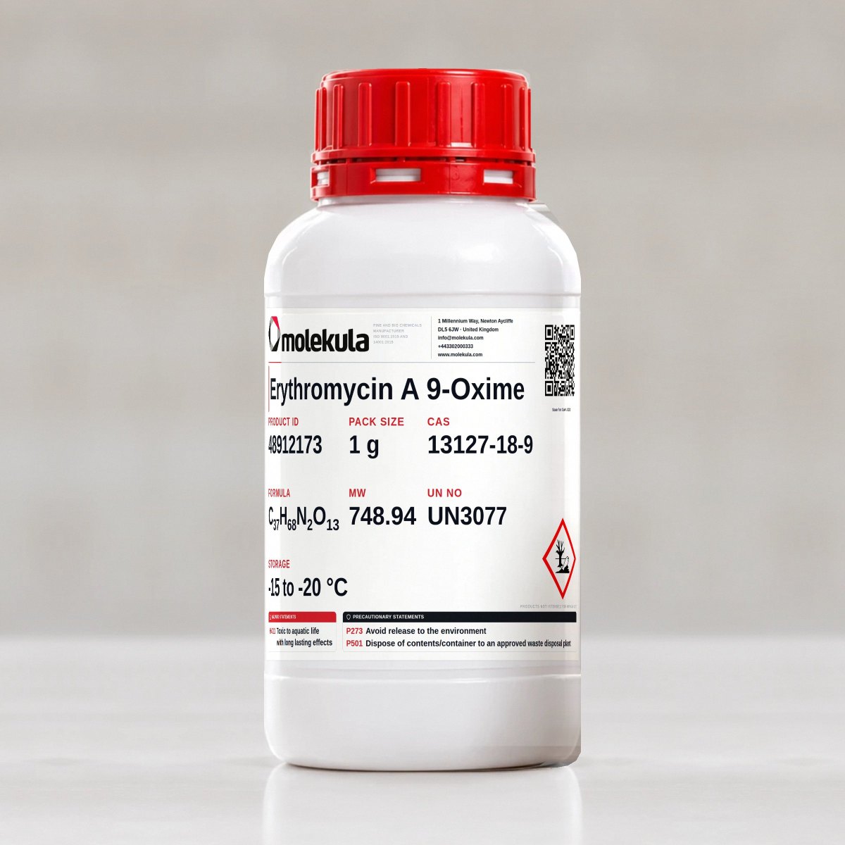 Erythromycin A 9-Oxime, 1 g pack