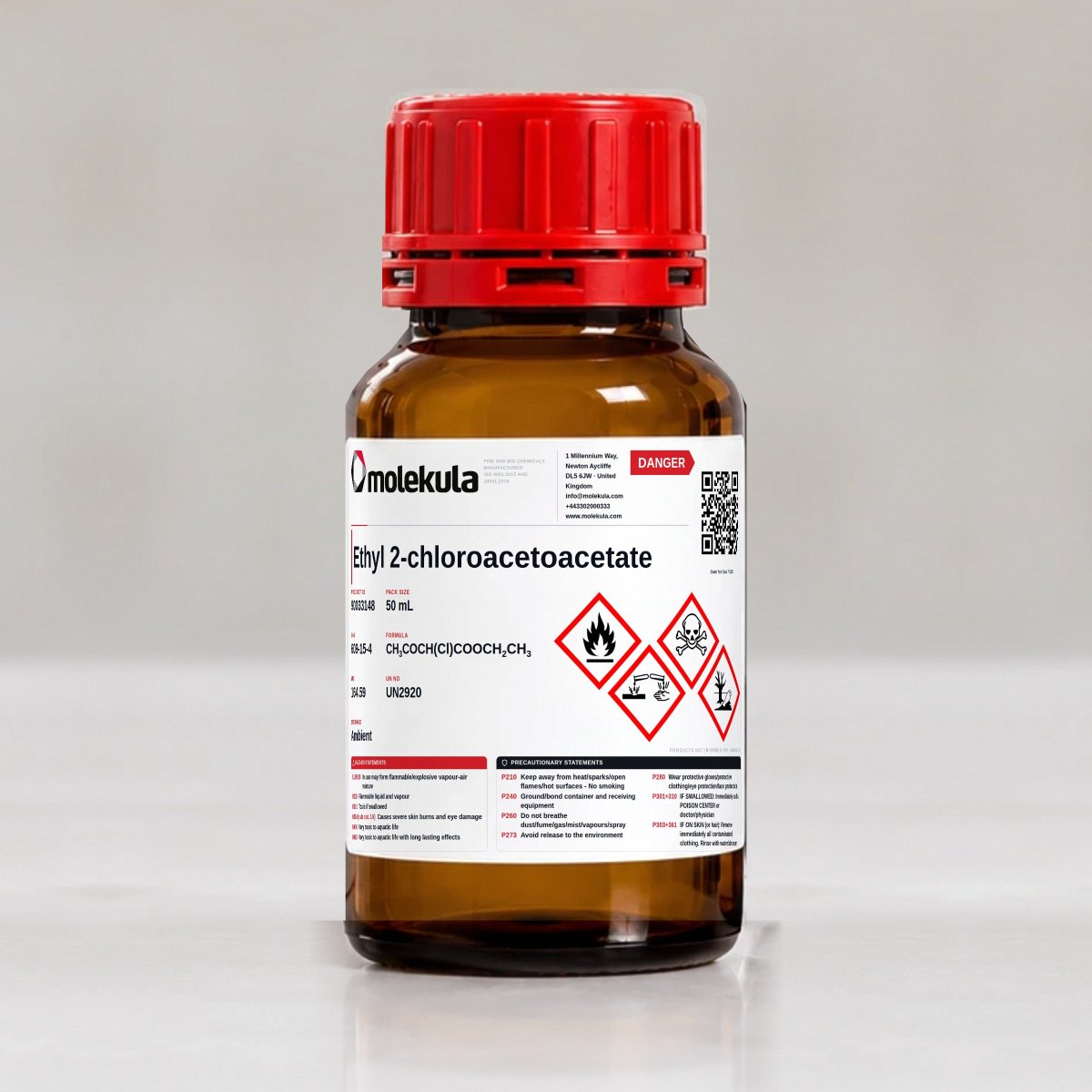 Ethyl 2-chloroacetoacetate, 50 mL pack