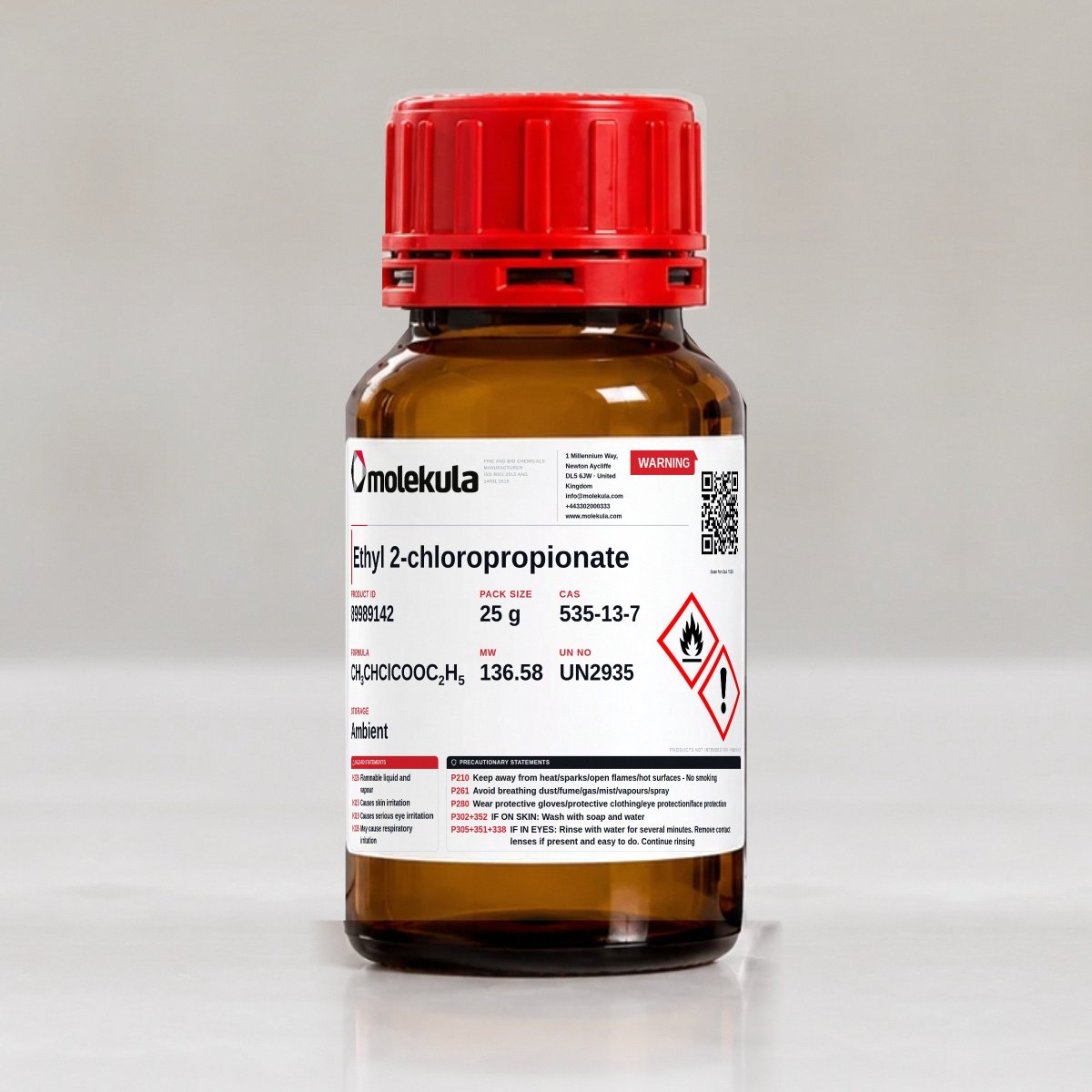 Ethyl 2-chloropropionate, 25 g pack