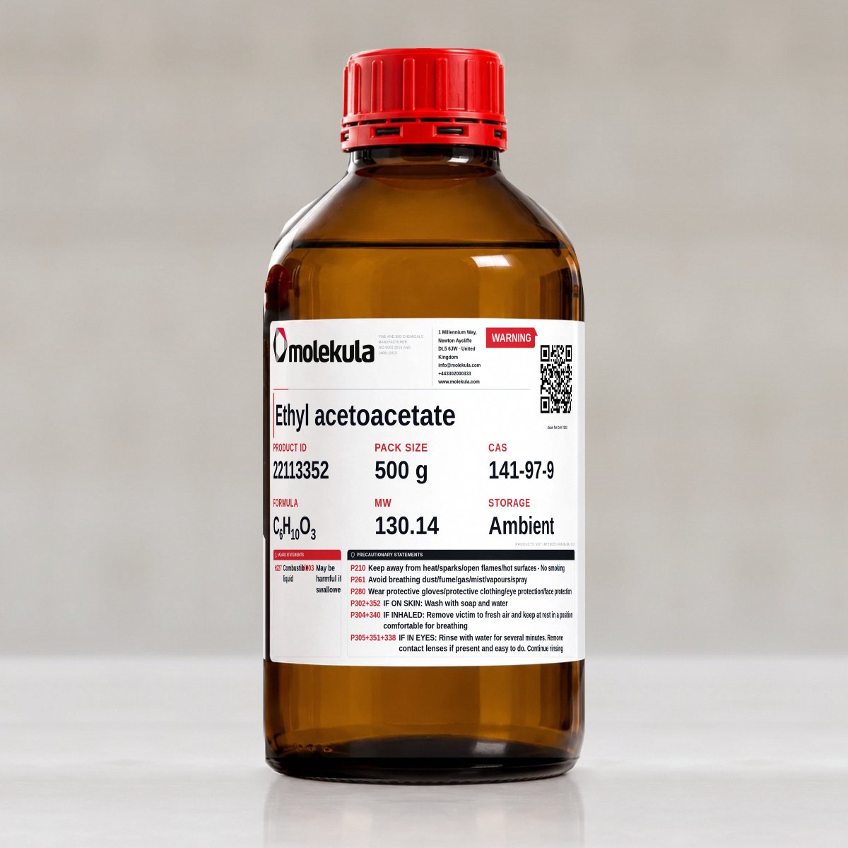 Ethyl acetoacetate, 500 g pack