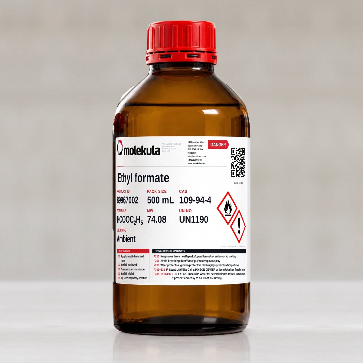 Ethyl formate, 500 mL pack